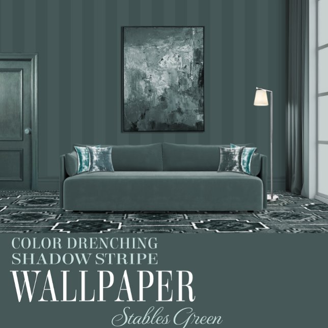 Stables Green Six Inch Shadow Stripe 壁紙 (クリエイターアップロード済み)