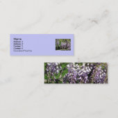 Staceyの花柄 スキニー名刺 (正面/裏面)