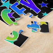 「STACEY」名、おもしろい「ハッピーバースデー」 ジグソーパズル (側面)