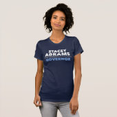 Stacey Abramsサポーター走ティー – 小さく、サイズをアップ! Tシャツ (正面フル)