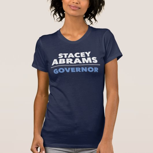 Stacey Abramsサポーター走ティー – 小さく、サイズをアップ! Tシャツ (正面)