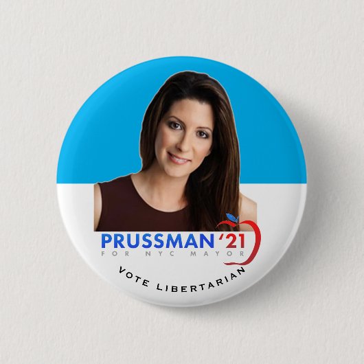 Stacey Prussman NYC市長2021 缶バッジ (正面)
