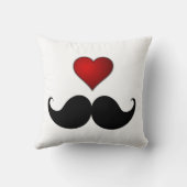STACHEのハートw/Mustacheの口ひげを愛して下さい クッション (裏面)