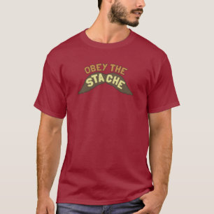 StacheのTシャツに従って下さい Tシャツ