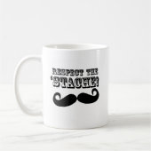 「Stacheを尊重して下さい コーヒーマグカップ (左)