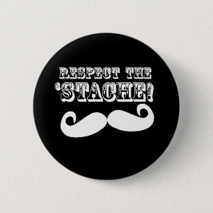 「Stacheを尊重して下さい 缶バッジ