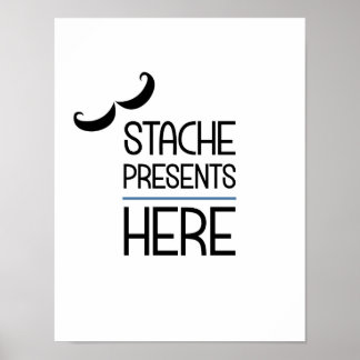 Stacheプレゼントはこちらパーティー署名ポスター ポスター