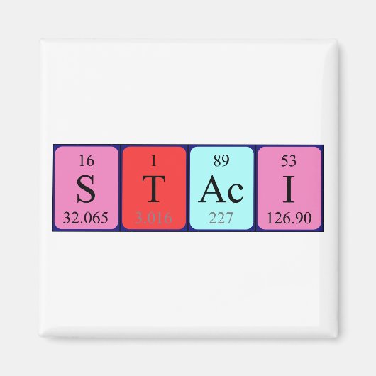 Staci周期表名磁石 マグネット (正面)