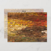 Stack of Books 2014カレンダーはがき ポストカード (正面/裏面)