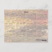 Stack of Books 2014カレンダーはがき ポストカード (裏面)