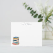 Stack of Books  Teacher Personal Stationery  招待状 (スタンド正面)
