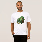 Stack of Cash with Coins Money Tシャツ (正面フル)