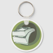 Stack of Money Cash Green Backs キーホルダー (裏面)