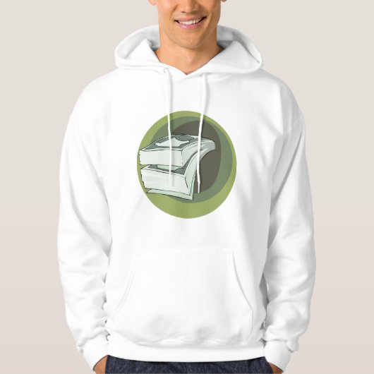 Stack of Money Cash Green Backs パーカ (正面)