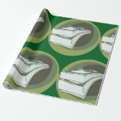 Stack of Money Cash Green Backs ラッピングペーパー (アンロールド)