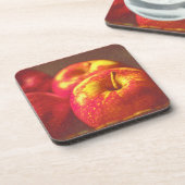 "Stack of Red Apples Fruit" Cute Photo. Buy Now コースター (左側)