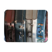 Stack of Vintage Suitcases マグネット (横)