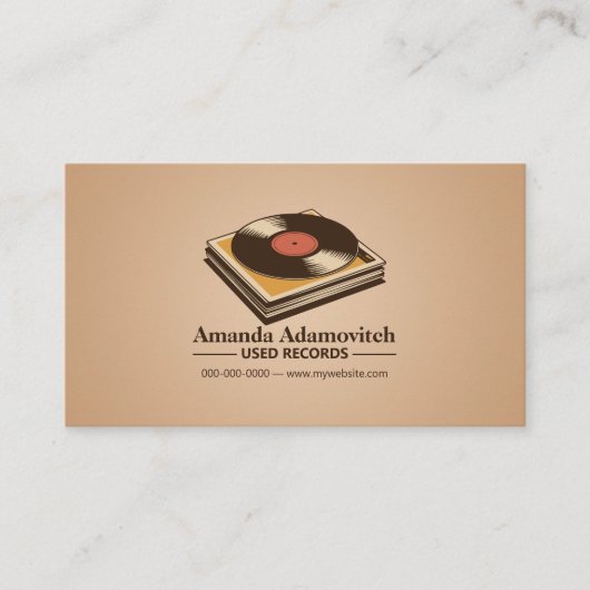 Stack of Vintage Vinyl 名刺 (正面)