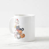 Stacked Cartoon Cats Mug コーヒーマグカップ (正面左)