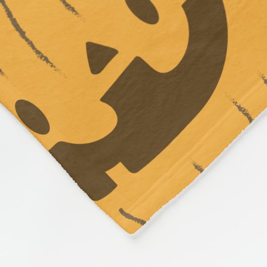 Stacked pumpkin pattern フリースブランケット (角)