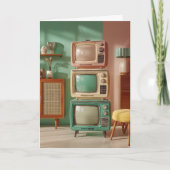 Stacked Retro Television Set Display カード (正面)
