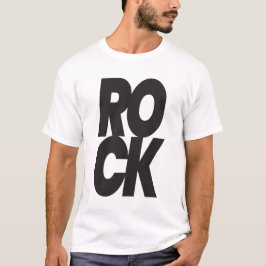 Stacked Rock Typography Tシャツ