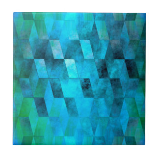 Stacked Sky (turquoise-green) タイル