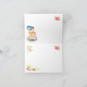 Stacked Tea ビクトリアン Cups Tea Thank you notes サンキューカード (内部)