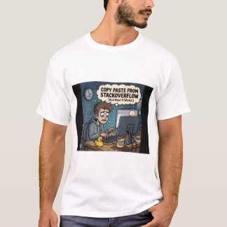 StackOverflowからコピペ - 面白プログラマTシャツ Tシャツ