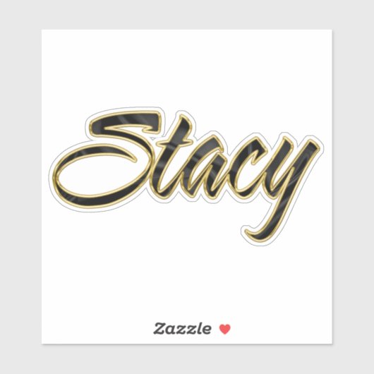 Stacy black gold Lettering Aufkleber Sticker シール (シート)