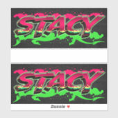 Stacy Vorname Name Graffiti Aufkleber Sticker シール (シート)