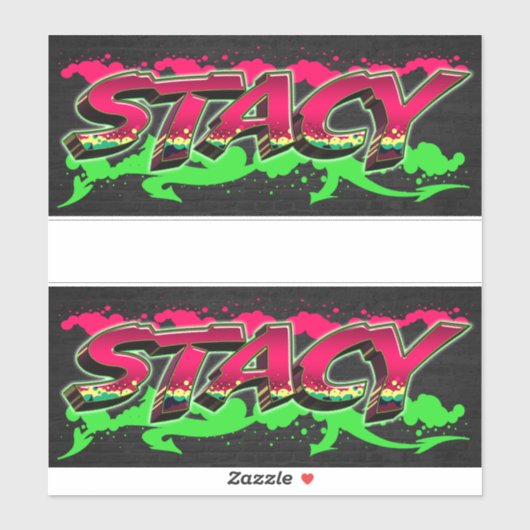 Stacy Vorname Name Graffiti Aufkleber Sticker シール (シート)