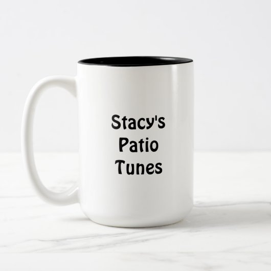 Stacy's Patio Tunes コーヒーマグ ツートーンマグカップ (左)