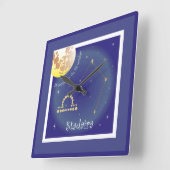 Stadaira 24 settember fin 23 october Uhr スクエア壁時計 (傾斜)