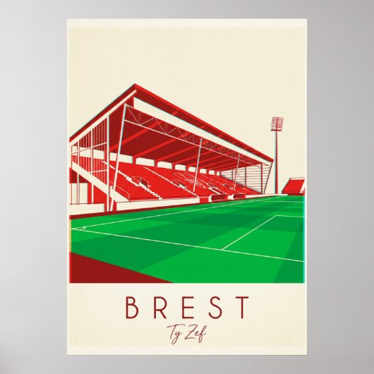Stade Brestois 29 - Ty-Zef, la fierté bretonne ポスター (正面)