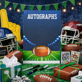 Stadium Lights Football Autographs 台座サイン