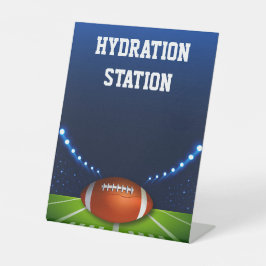Stadium Lights Football Hydration Station 台座サイン