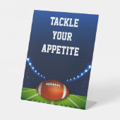 Stadium Lights  Football Tackle Your Appetite  台座サイン (正面)