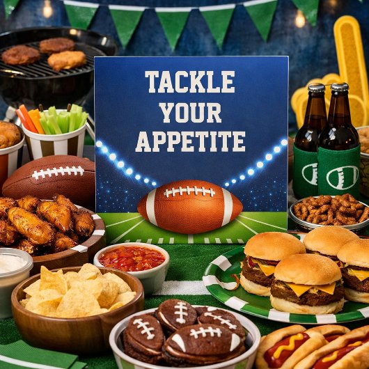 Stadium Lights  Football Tackle Your Appetite  台座サイン