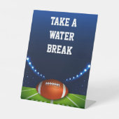 Stadium Lights Football Take A Water Break 台座サイン (正面)
