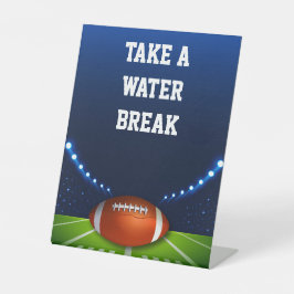 Stadium Lights Football Take A Water Break 台座サイン