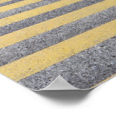 Stadium stairway between rows of green seats ポスター (角)