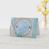 Stadt Korn，ドイツ（ケルン）グリーティングカード カード (黄色い花)