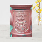 Stadt Leipzig, Germany Greeting Card カード (黄色い花)