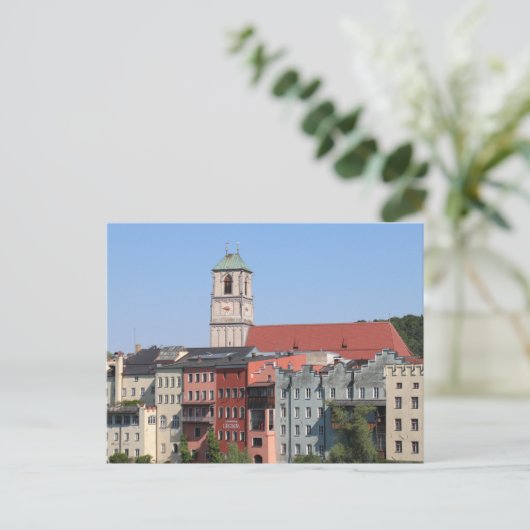 Stadtpfarrkirche St. Jakob from Inbrucke ポストカード (スタンド正面)