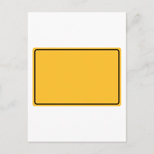 Stadtschild für eigenen Text ポストカード (正面)