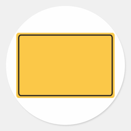 Stadtschild für eigenen Text ラウンドシール (正面)