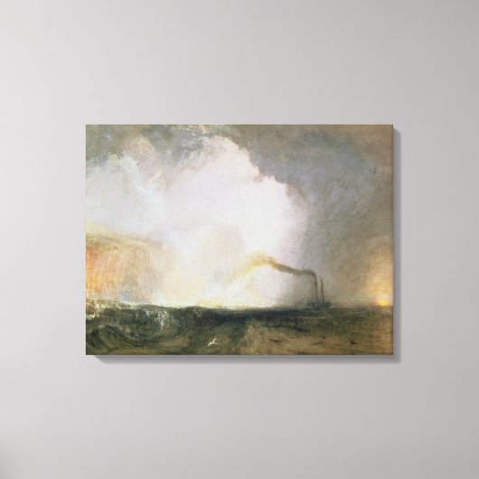 Stafa, Fingal's Cave, 1832 (キャンバス上の油) キャンバスプリント (正面)