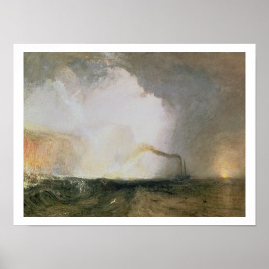 Stafa, Fingal's Cave, 1832 (キャンバス上の油) ポスター (正面)