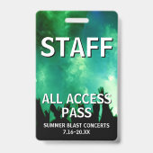 STAFFオールアクセスパス コンサートイベント バッジ (正面)